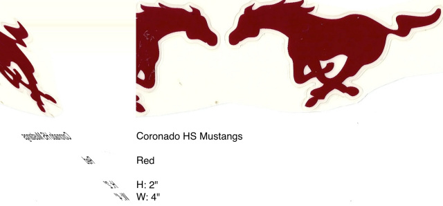 Coronado Mustangs HS (TX) Maroon SMU Mustang